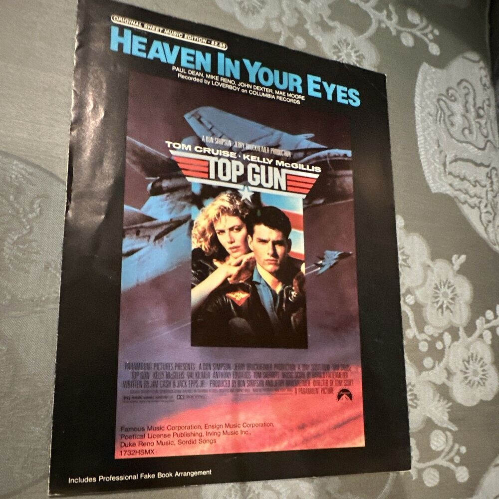 Heaven In Your Eyes (Top Gun) Sheet Music Piano/Voice Film & TV Solo 1732HSMX